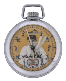 1960s 16S Ingraham "Babe Ruth" Pocket Watch 